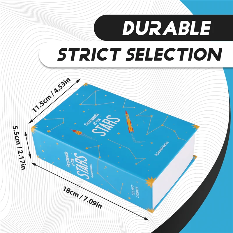 AF91-Dictionary Book Safe Storage Box, Safe With Digital Combination Lock, Anti-Theft Safe Secret Box