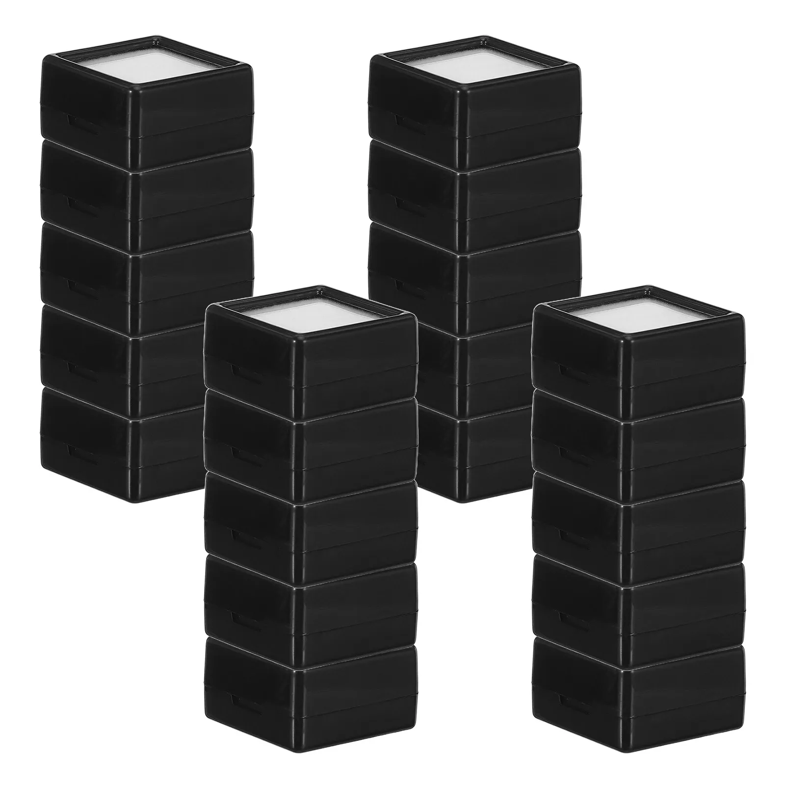 

20Pcs Jewelry Display Box Square Mini Gems Showcase Box 1.2x1.2x0.7in Acrylic Crystal Storage Container with Clear Lid for Bare