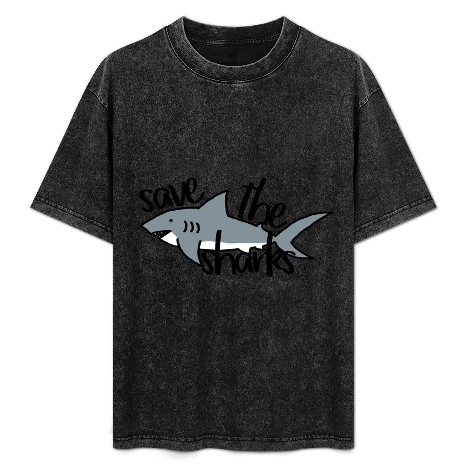 

Save the Sharks T-Shirt man t shirts high quality luxury brand t shirt man cotton T-Shirt