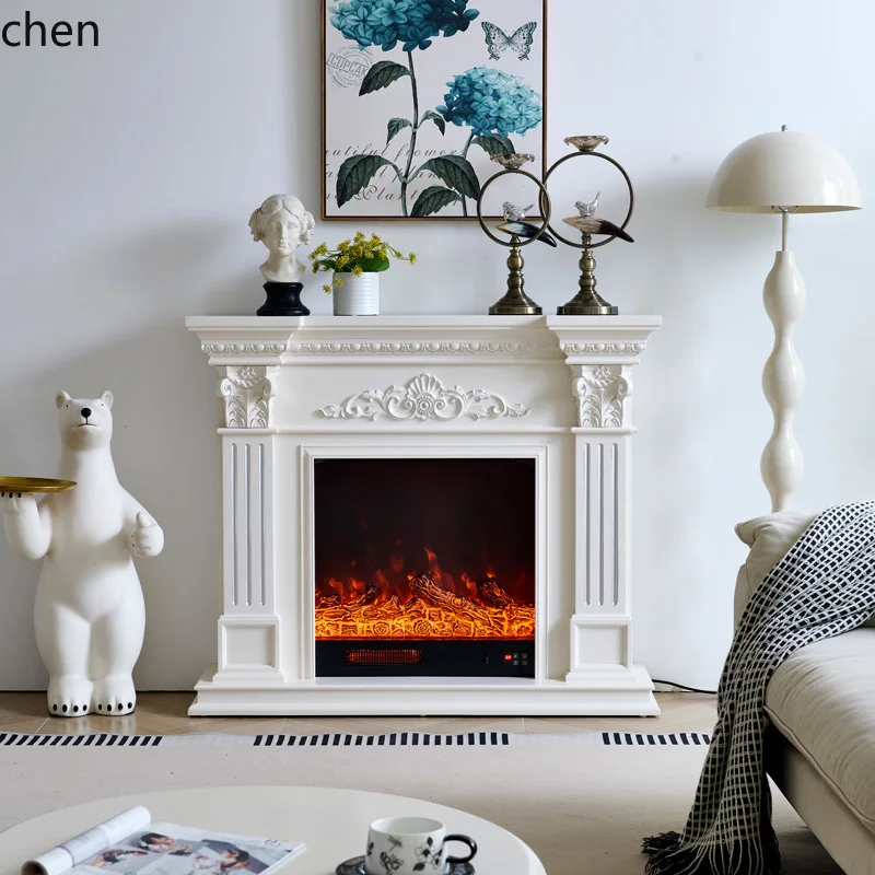CZ 1.2/ 1.5m Decorative Cabinet Fireplace Frame Simulated Electronic Fireplace Core for Home Use