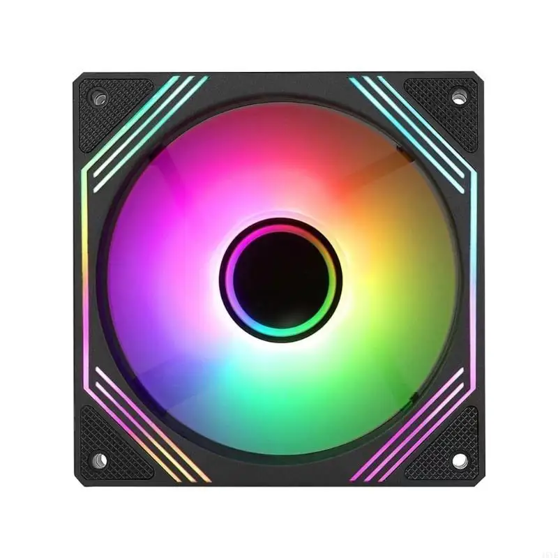 140mm ARGB Case with Unique Reverse AirFlows Effect, PWM Speed Regulation, and Enhanced AirFlows CPU Case Fan