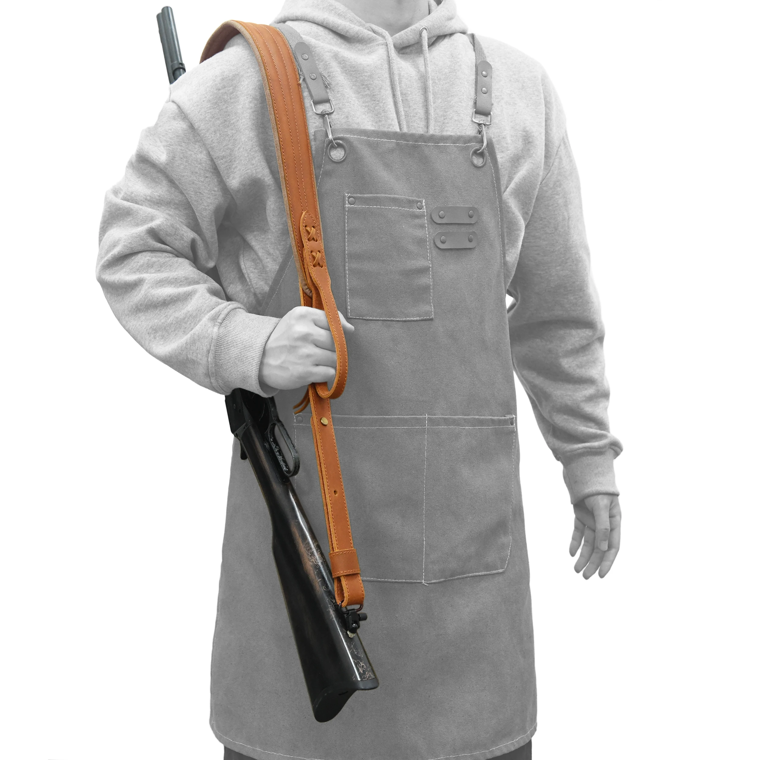 

WAYNE'S DOG Genuine Leather Rifle Sling Hunting Shotgun Belt Shooting Gun Strap for Shooting