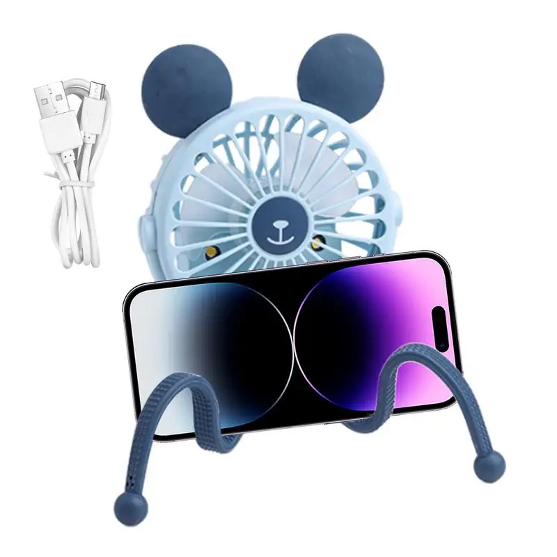 Clip On Stroller Fan Octopus Design Rechargeable Camping Fan Portable Handheld Electric Personal Tripod Clip Fan Silent Usage