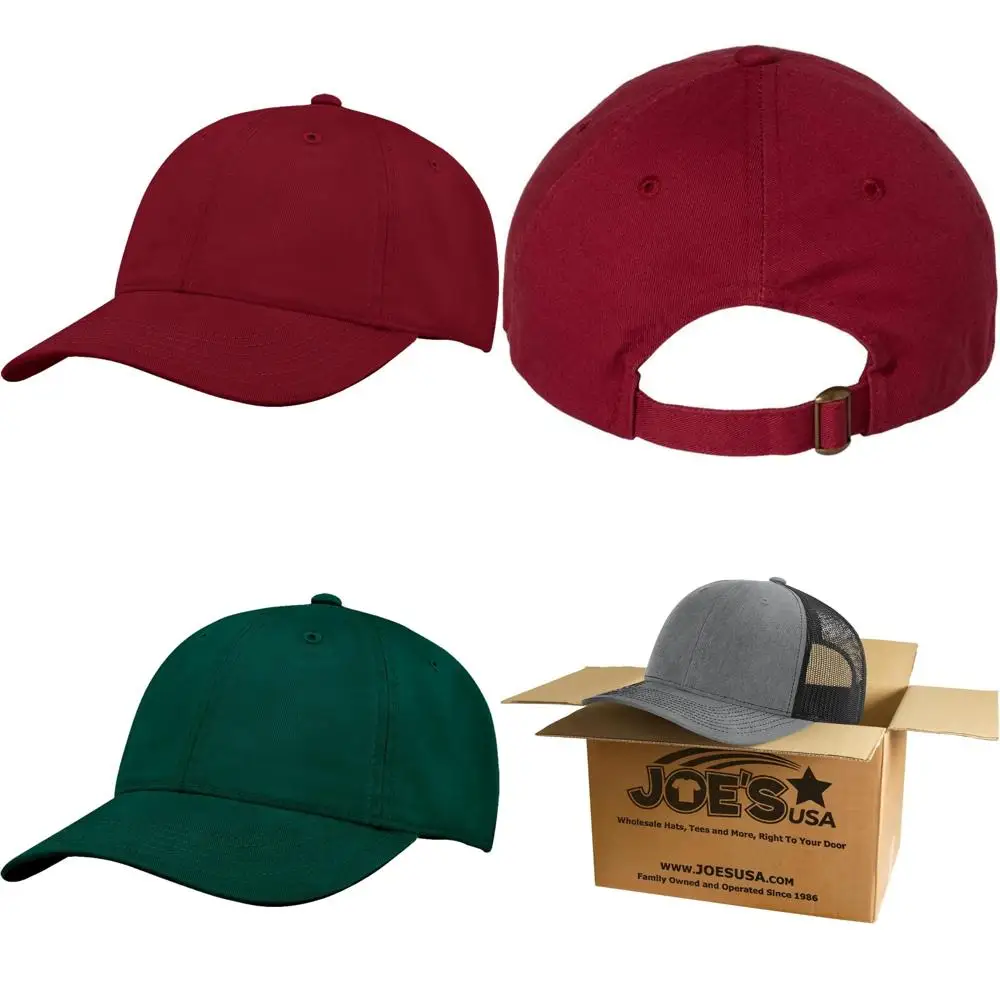 قبعة بيسبول كلاسيكية من القطن قابلة للتعديل بقبعات فارغة كبيرة لسوق الولايات المتحدة الأمريكية