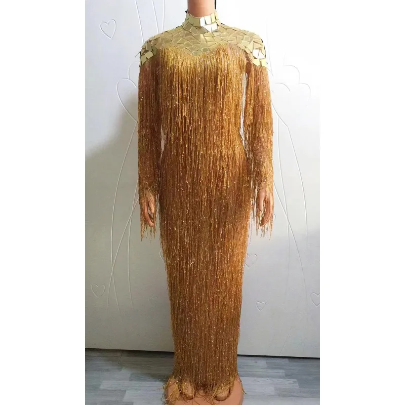 誕生日衣装ダイヤモンドドレススパンコールタッセルボール人格歌手パーティー衣装女性 Vestido フェスタ女性 Vallentain ドレス