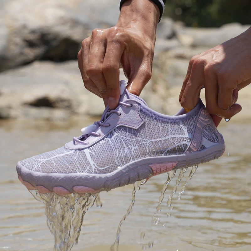 Unisex Water Shoes Quick Dry Breathable Gym Training Footwear Barefoot Beach Shoes Upstream Sneakers For Swimming Fitness