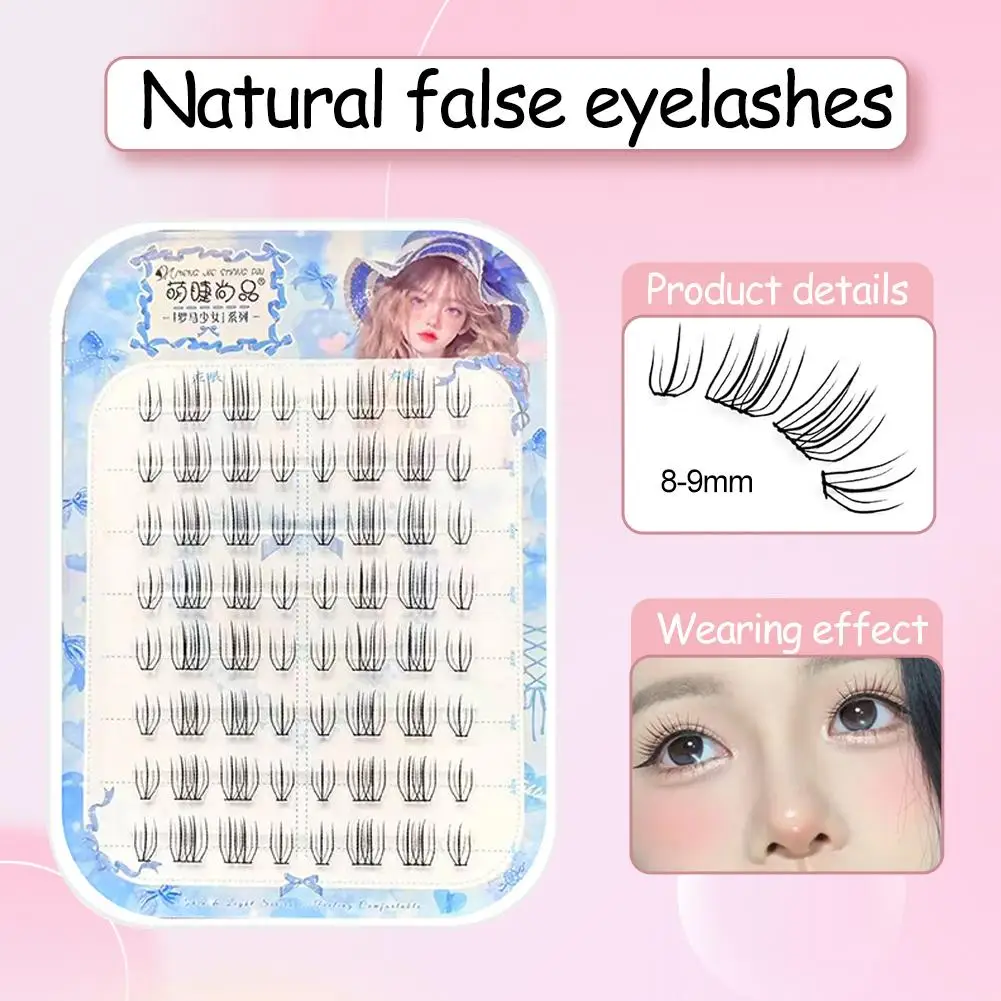Extensions de faux cils naturels, pour groupe de filles Kpop coréen, outil de maquillage L4W3