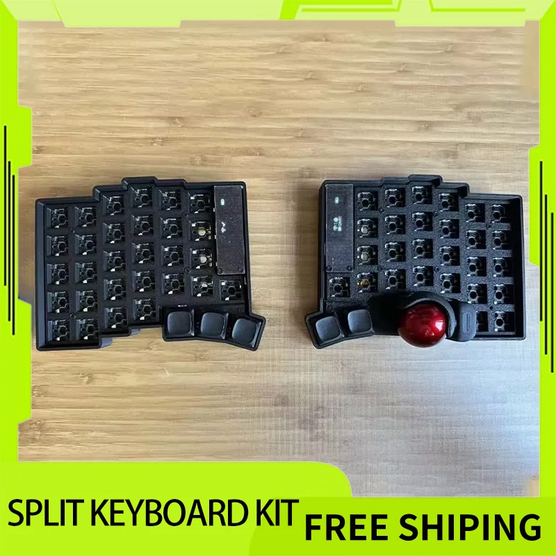 Keyball 39/44/61 Split Keyboard Kit with Trackball OLED Screen Wireless Split Mechanical Keyboard Kit Customize Support ZMK Gift