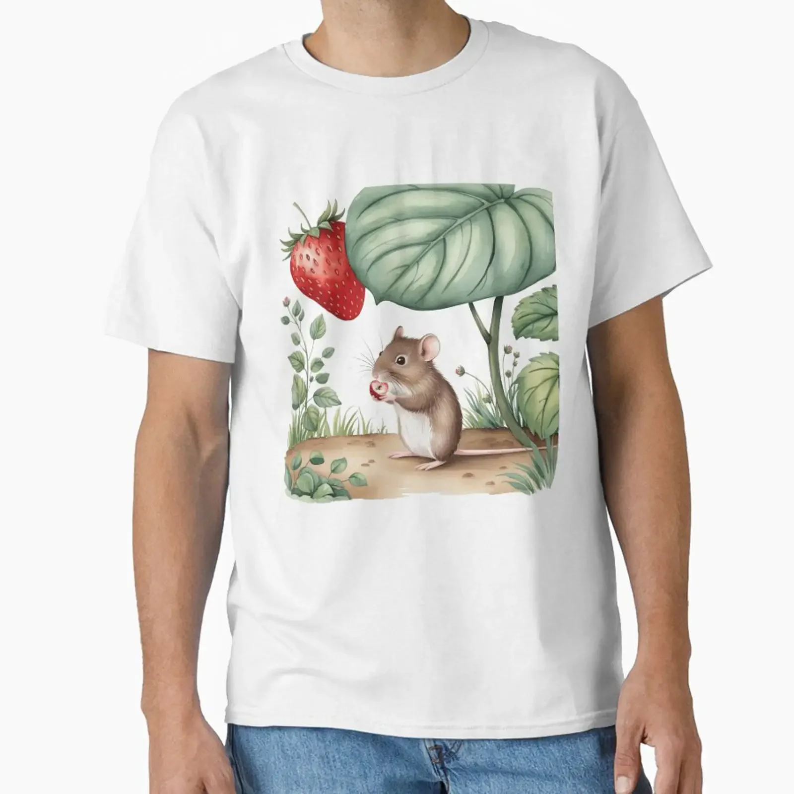 Enchanting Cottagecore Scene Nature's Serene Beauty Classic T Shirt vintage Washed Unisex homme graphic designer clothes Casual