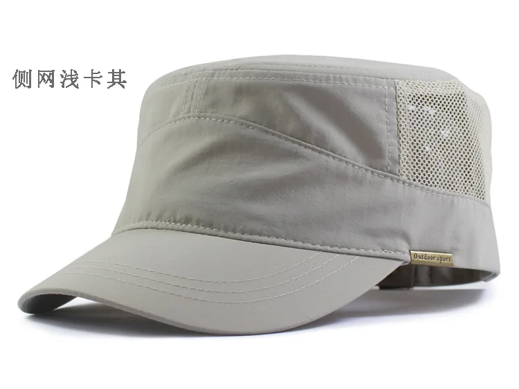 Cadet Flat Hat Baseball Cap Sommer Mesh Baumwolle Basic Trucker Dad Hüte für Männer Big Head Plus Size Oversize – Detail 1