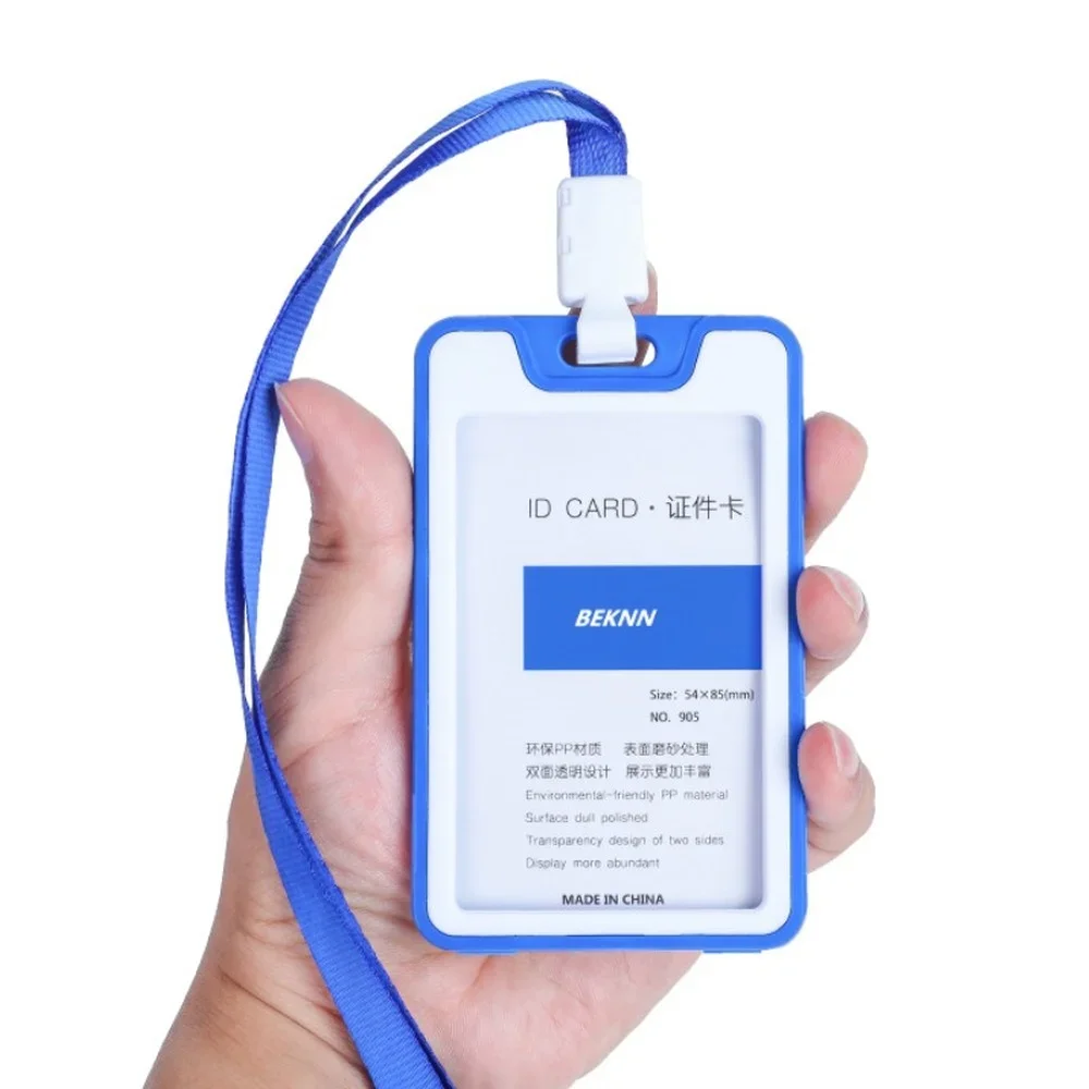 Bus Pass Card Sleeve Bank Zakelijk Werk Kaarthouder Plastic ID Tag Naam Badge Houder Verpleegkundige Personeel Werkkaart Cover Protector