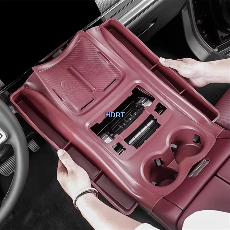 

Для GWM Tank 400 2026+ Аксессуары для стайлинга автомобиля: Защитная декоративная накладка-органайзер на центральную консоль для хранения вещей и рычага КПП