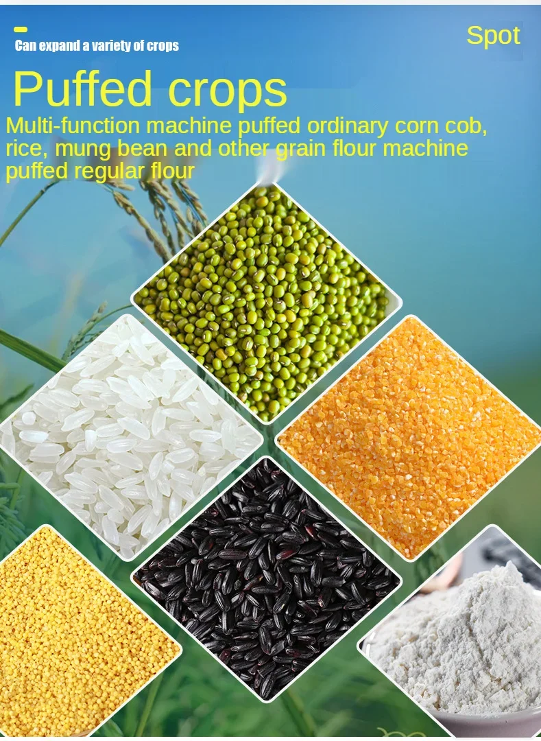 Hot Selling  Small Business Use Mini Puffed Corn Wheat Snacks Food Extruder Machines with High Quality