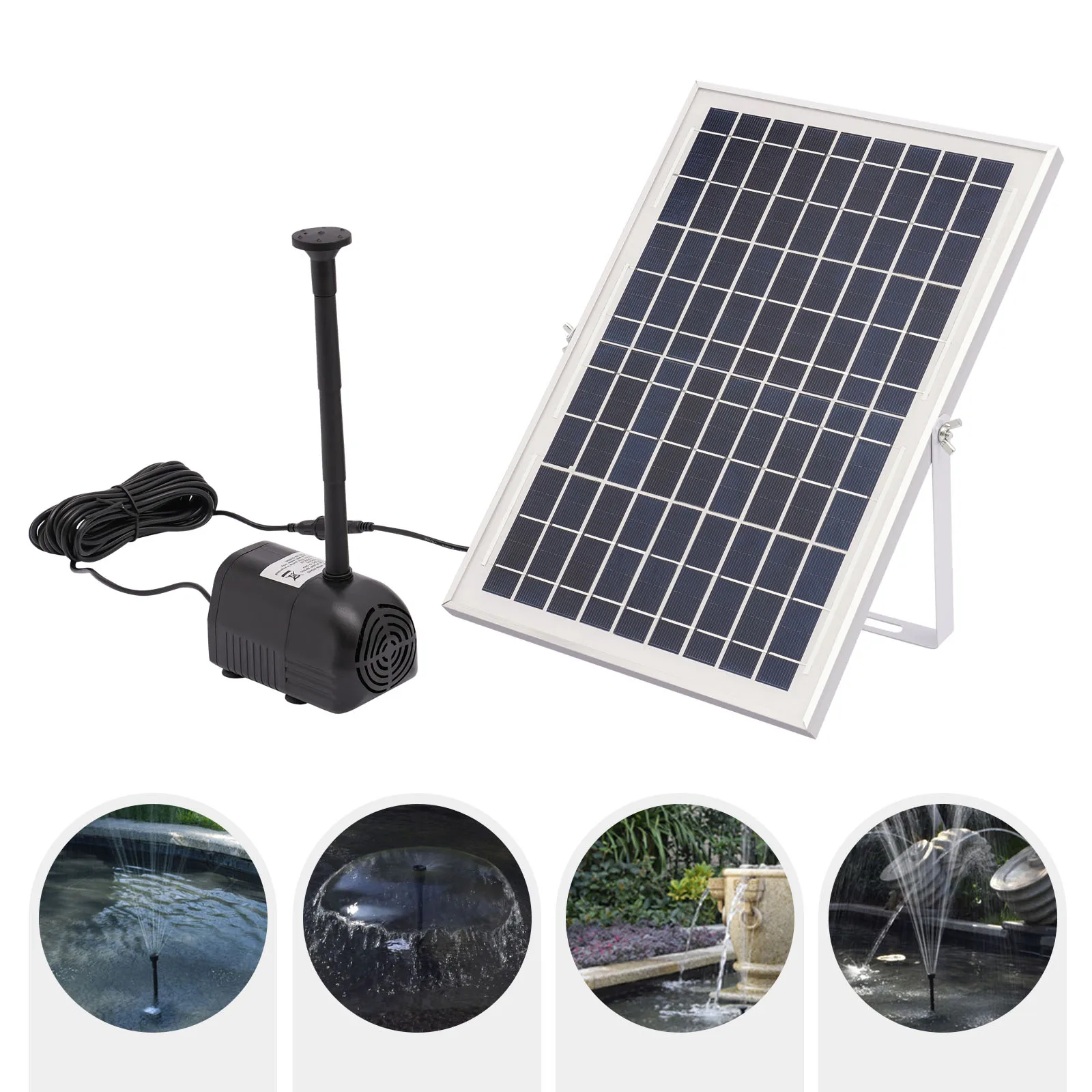 1000L/H Solar Panel Driven Water Pump for Garden Pool, Fish Aquarium Fountain