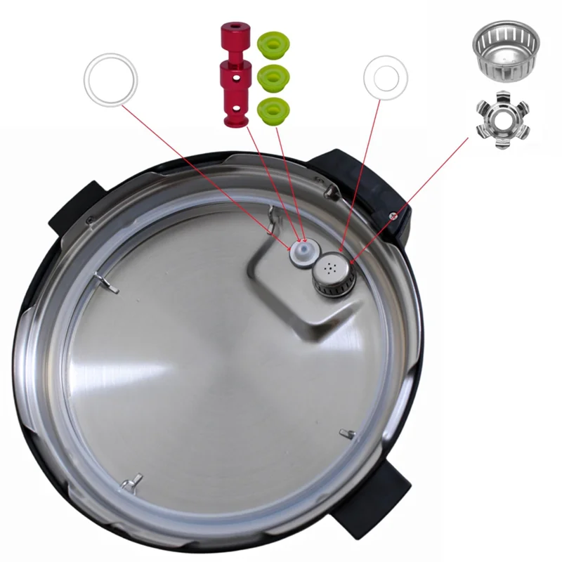 قطع غيار لـ Instant Pot Pro/Pro Plus 6 QT، مقبض تحرير البخار، حلقة الختم، صمام عائم، لـ Duo Evo Plus 6 QT-B27C