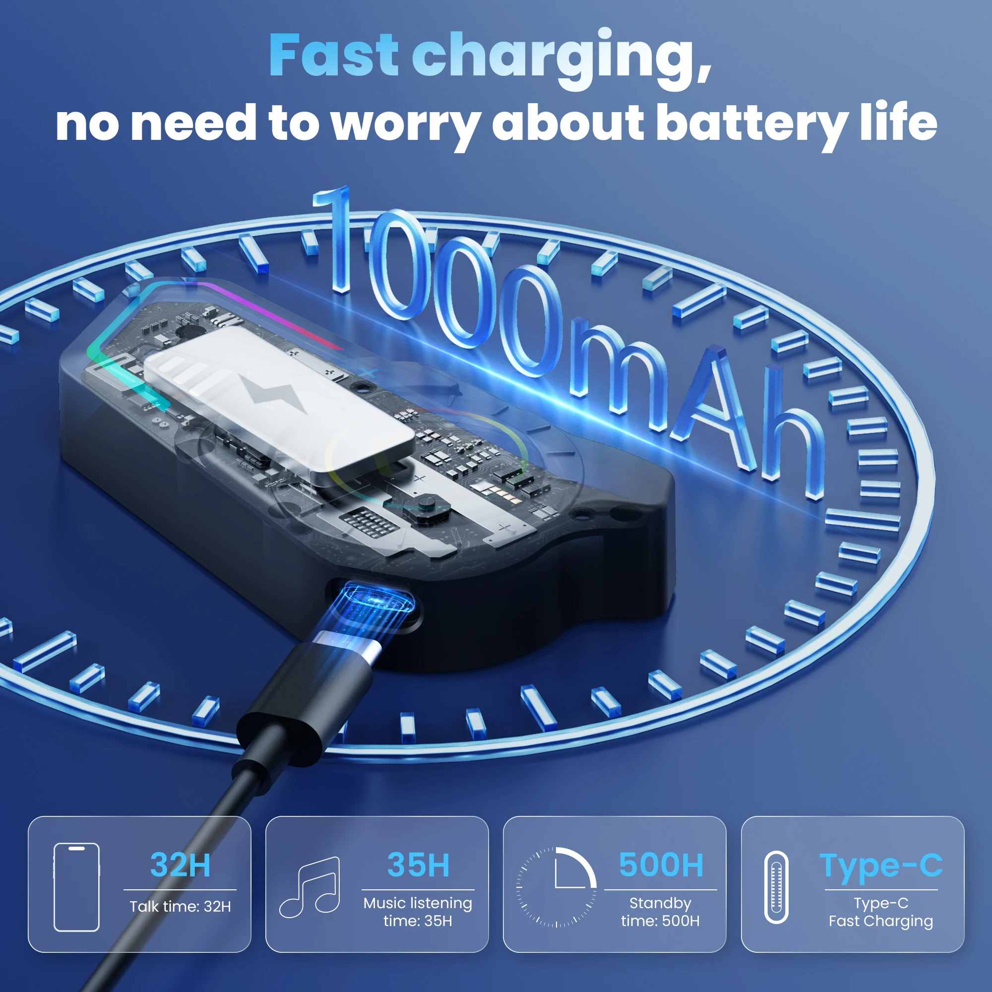 GEARELEC G1 دراجة نارية خوذة سماعة رأس بخاصية البلوتوث حر اليدين دعوة IPX67 مقاوم للماء 1000mAh سماعة مكبرات الصوت HiFi ستيريو RGB ضوء