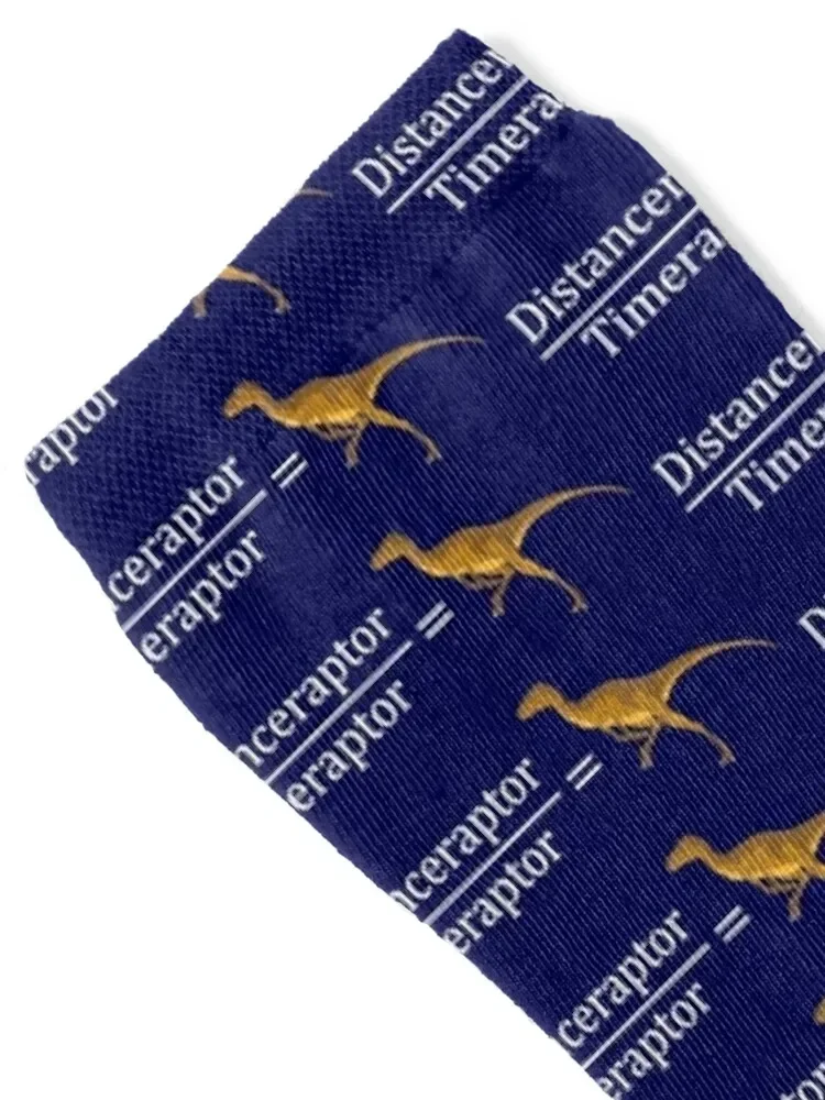 Velociraptor Math - Funny Dinosaur Velocity Formula Socks sports and leisure hiphop heated Crossfit Boy Child Socks Women's