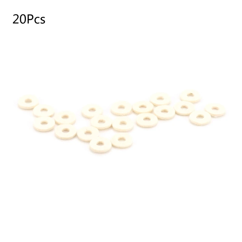 20Pcs Trumpet Valves Felt Washers Cushion Trumpet Top Felt Pads Replacement 69HD