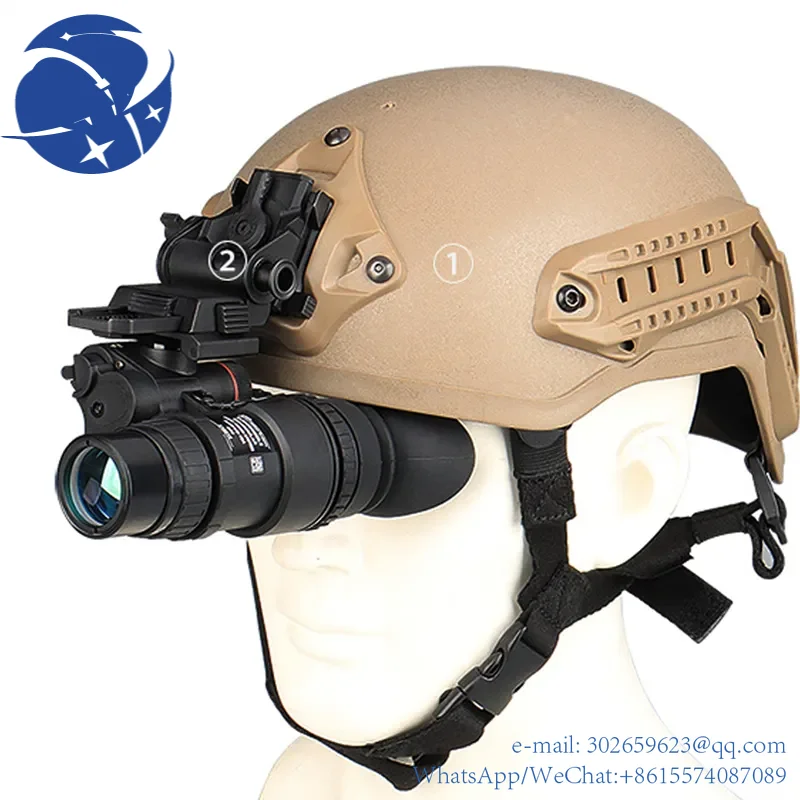 yyhcLUXUN PVS18 Helmet Mounted Night Vision Monocular 1x 32 Infrared Digital   Goggles Hunting Scope