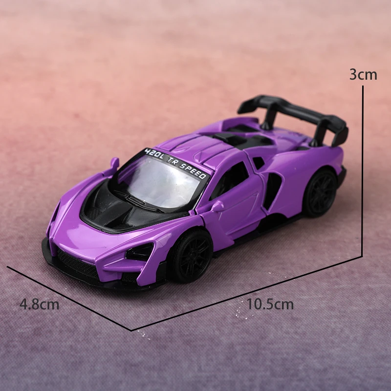 (포장됨) 1:43 합금 세나 레이싱카, 43 시저 도어 디자인, 멋진 어린이 장난감, 소형 레이싱카