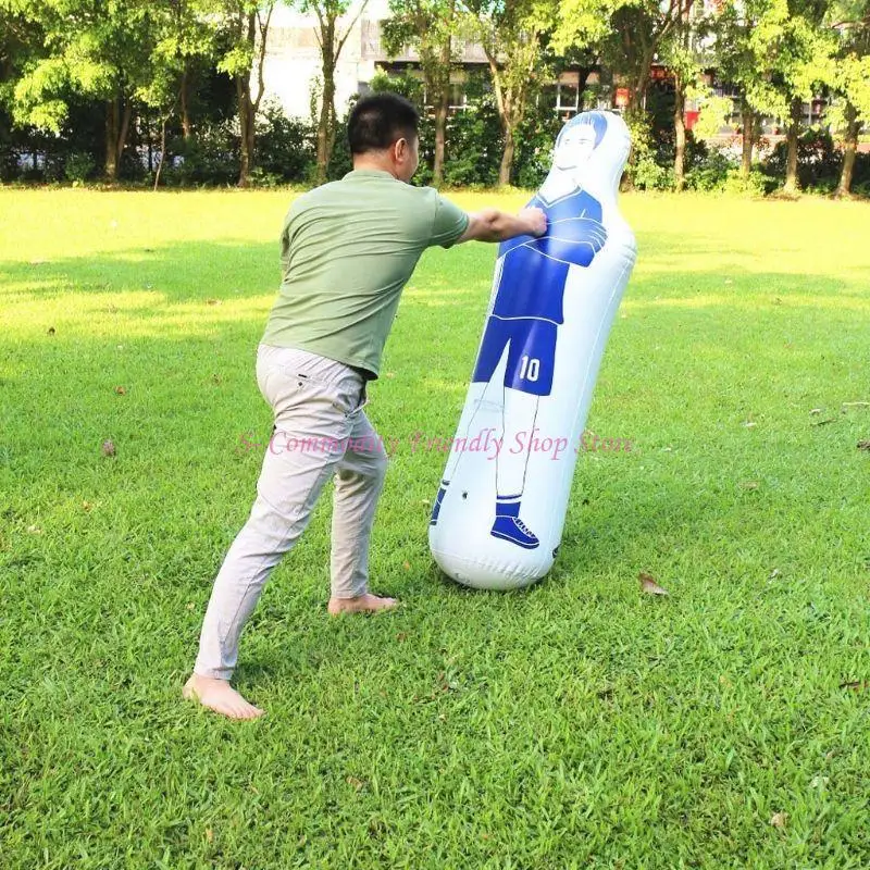 85ae inflável treinamento futebol goleiro ar recheado tumbler brinquedo futebol esportes treinamento adereços manequim menino