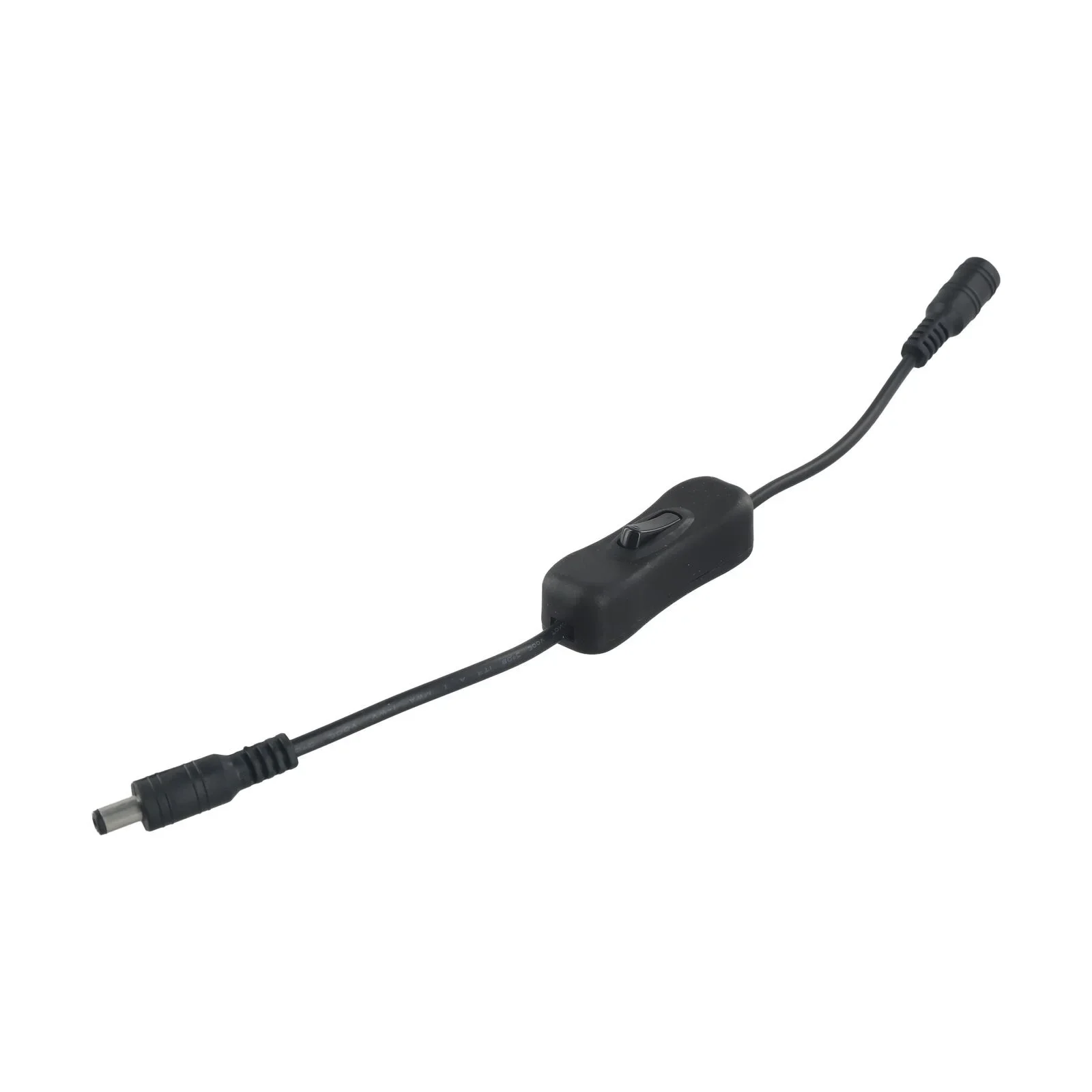 Alta qualidade fácil instalação 100% novo interruptor 6a conector dc 1 peça 5v-24v faixa de luz rocker 5.5x2.1mm em linha