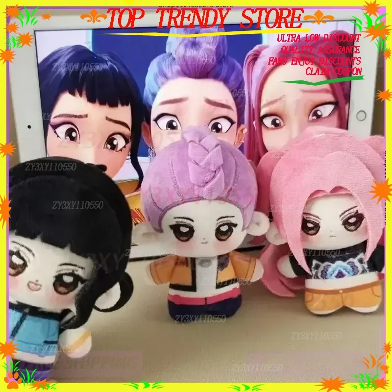 

Demon Hunters Rumi Mira Zoey Cotton Doll 10cm Soft Toy Cute Anime Model Figure For Fans Collection And Dress Up Clothing