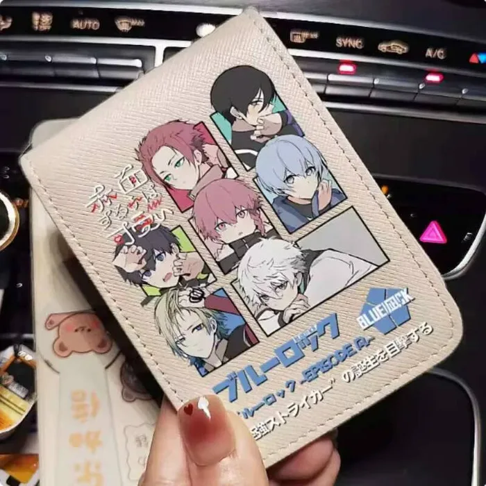 

Anime BLUE LOCK Nagi Seishiro Rin Itoshi Fashion Wallet PU Purse Card Cash Holder Bag Cosplay Gift B1778 Anime