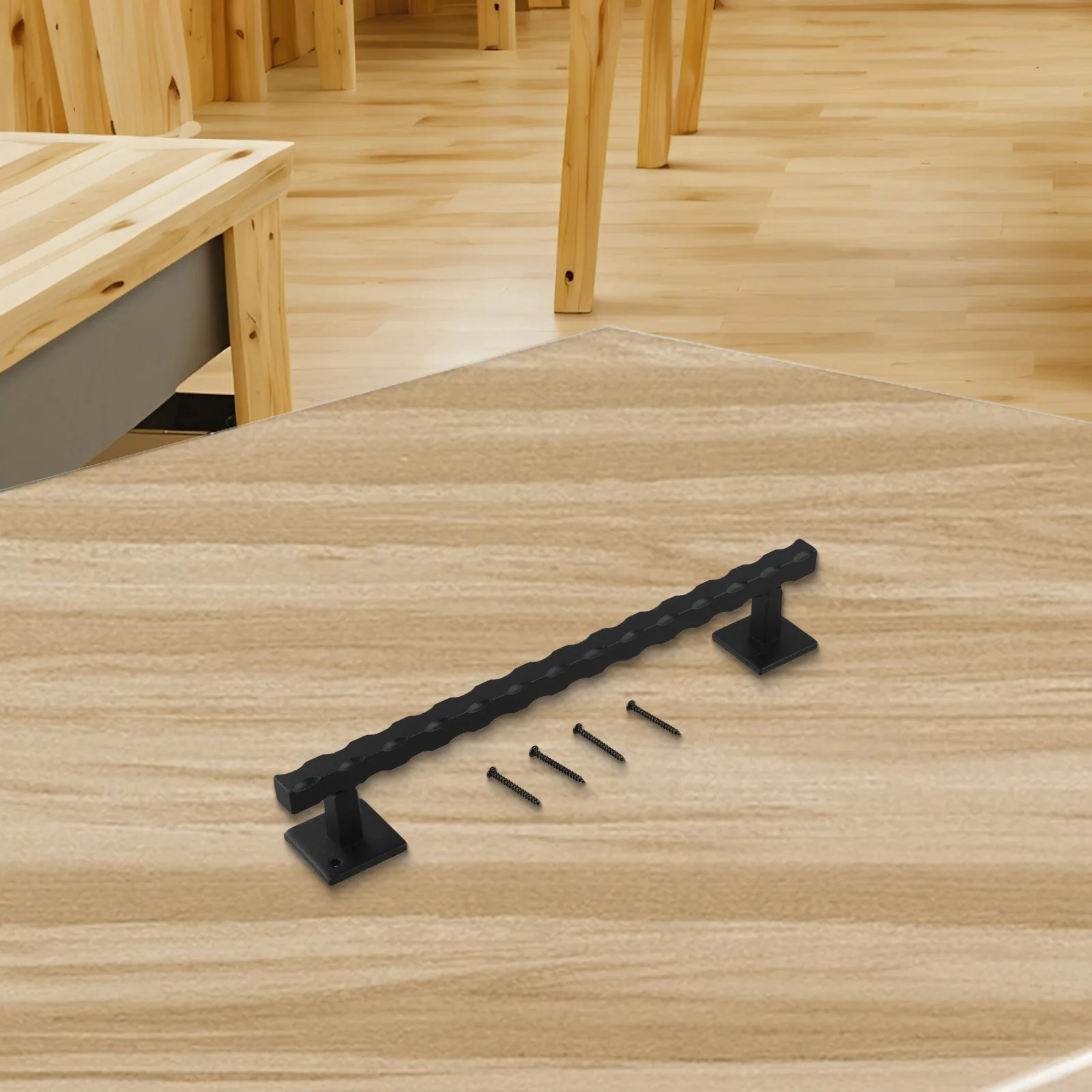 

12 Inch Pull Handle Heavy Duty Door Pull Solid Iron Construction Indoor Outdoor Use Large Rustic Design Handle Heavy Duty Handle