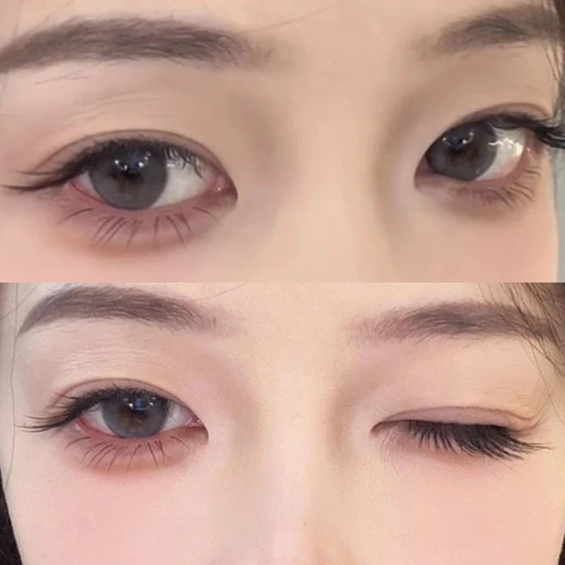 10 Rows Fox Straight False Eyelashes Bundles DIY False Eyelashes Clusters Kit 3D Handmade Lash Extension Individual Make Up
