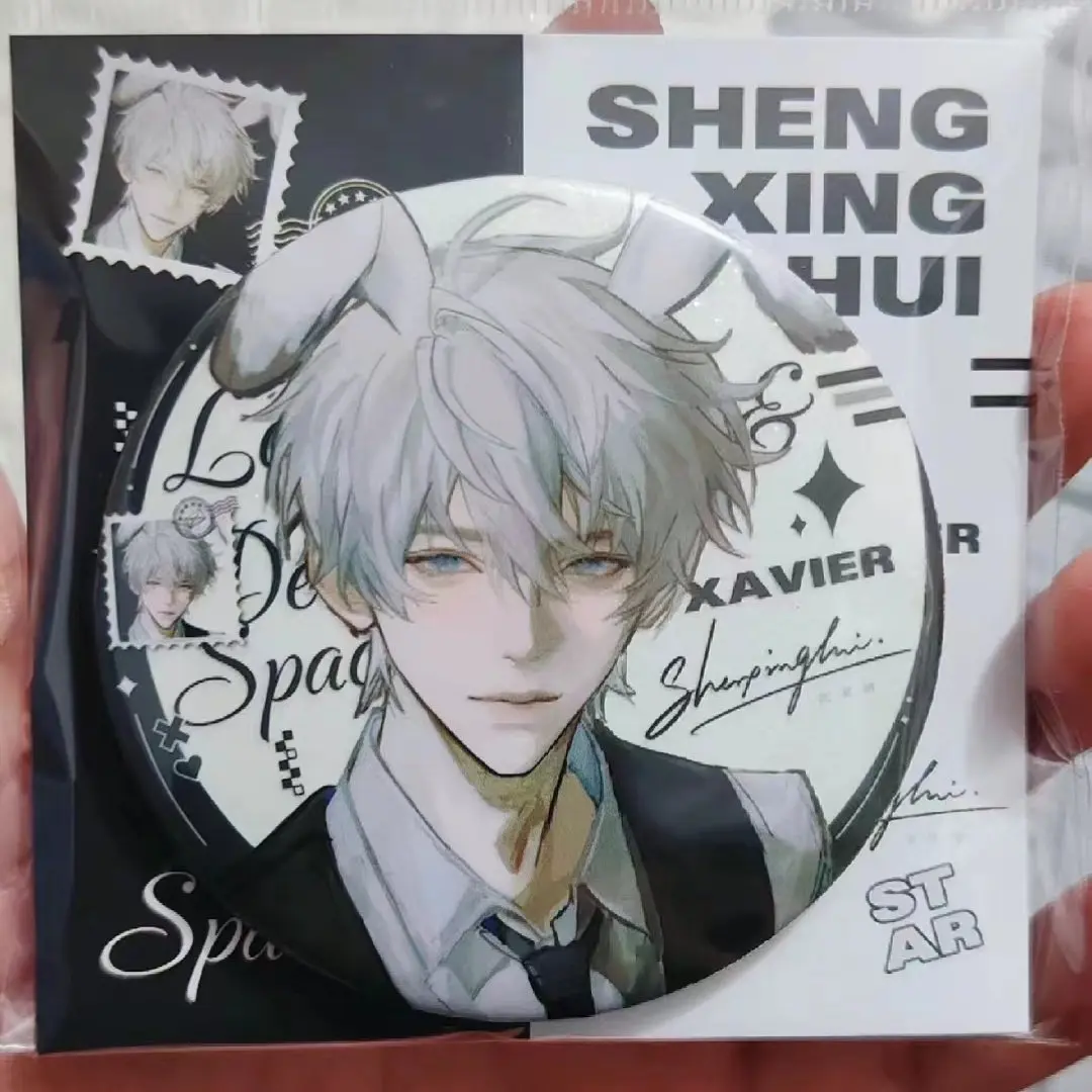 

Anime Love and Deepspace Xavier Cartoon Good-Looking Baji Tinplate Badge Cosplay Bag Adorn Birthday Gift