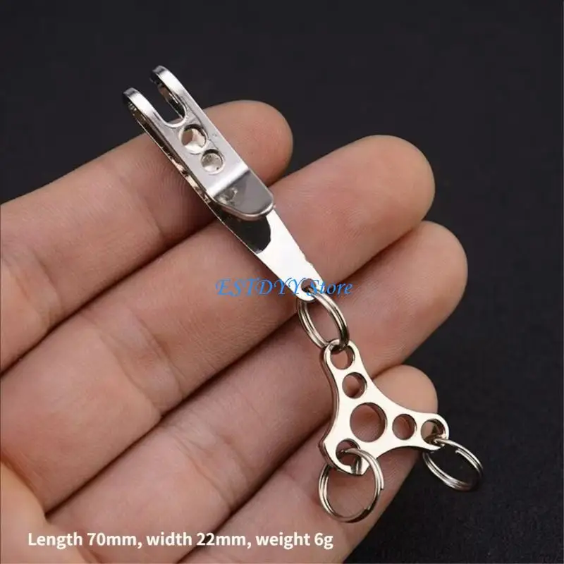 G6DE مقاومة للتآكل البناء المعدني تعليق كليب المفاتيح كيرينغ مفتاح حامل للمشي التخييم المعدات الصغيرة