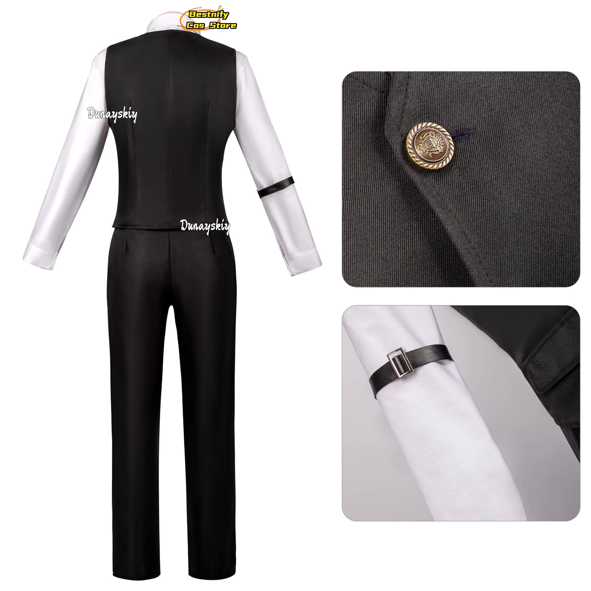 Game Love and Deepspace Xavier Cosplay Costume Xavier Tie Vest Suits Unisex Outfit Anime Masquerade Outfits Wig Prop Suit XS-3XL