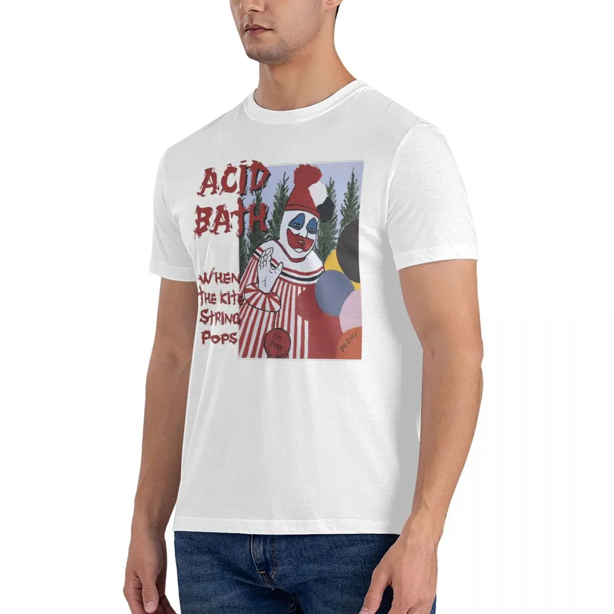 Rock Band The Acid Bath T Shirt Hippie T-Shirts Short-Sleeved Streetwear Tshirt Beach 100% Cotton O Neck Oversize Clothes