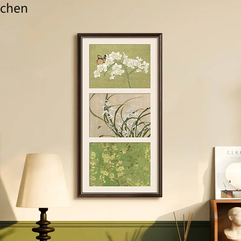 Living Room Decorative Painting Bedroom Hanging Painting Wooden Frame Restaurant Decoration Wall Art
