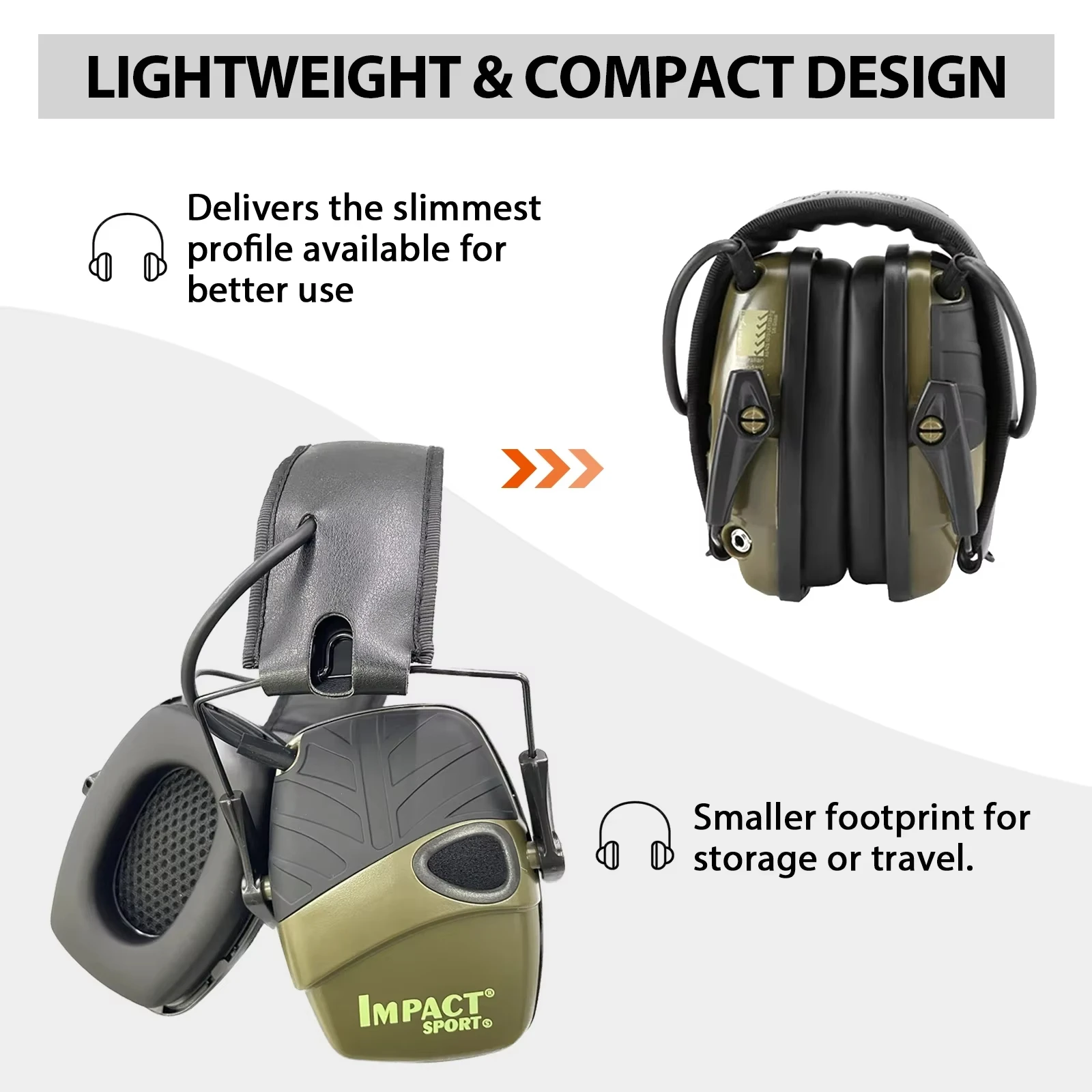 NEW Tactical Electronic Shooting Earmuff Anti-noise Headphone Sound Amplification Hearing Protection Headset Foldable Earmuffs