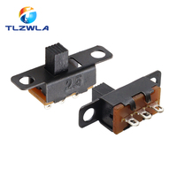 10PCS SS12F15 SS12F15VG4 Toggle Switch 3Pin 1P2T Slide Switch Handle High 4MM