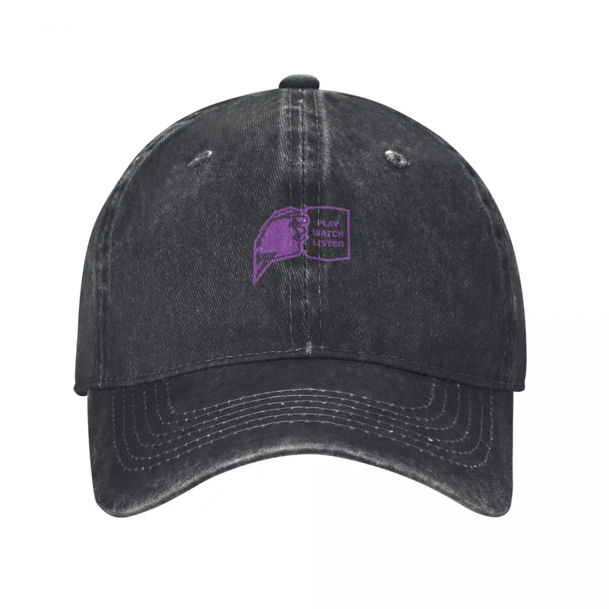 Play, Watch, Coffee (purple) Fashion Baseball Cap Peaked Cap Men's Hat Women's Cap Men's Summer Cap