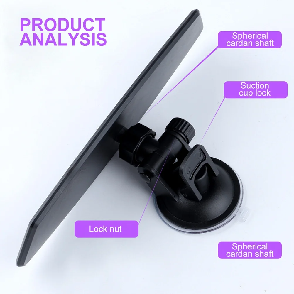 

Car View Rear Mirror Large Field Size Durable ABS Glass Safe Practical Auto Interior Rearview Mirror Universal for Driving