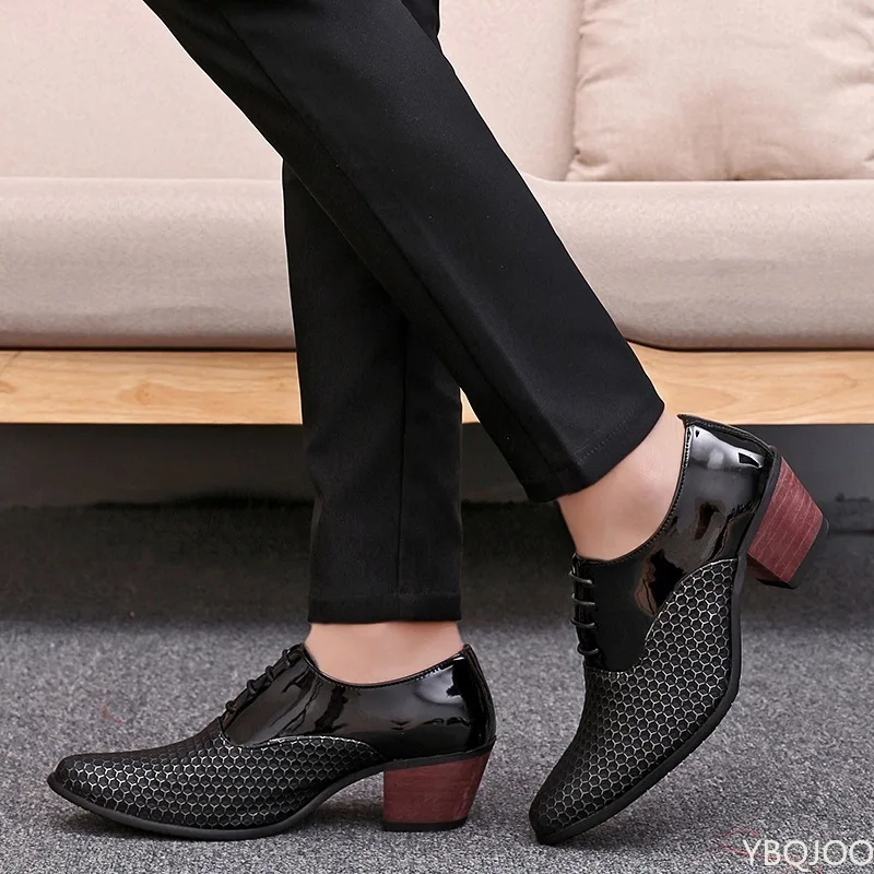 New Men White Formal Shoes High Heels Oxfords Soft Mocassin Homme Chaussure  Height Increase Dress Driving Boat Shoes Gommino - AliExpress 322