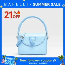 ORIGINAL BAFELLI BAG WOMEN‘S 2026 NEW SMALL LEATHER HANDBAGS LUXURY FASHION BRAND CROSSBODY CAT PURSE DESIGNER STYLE