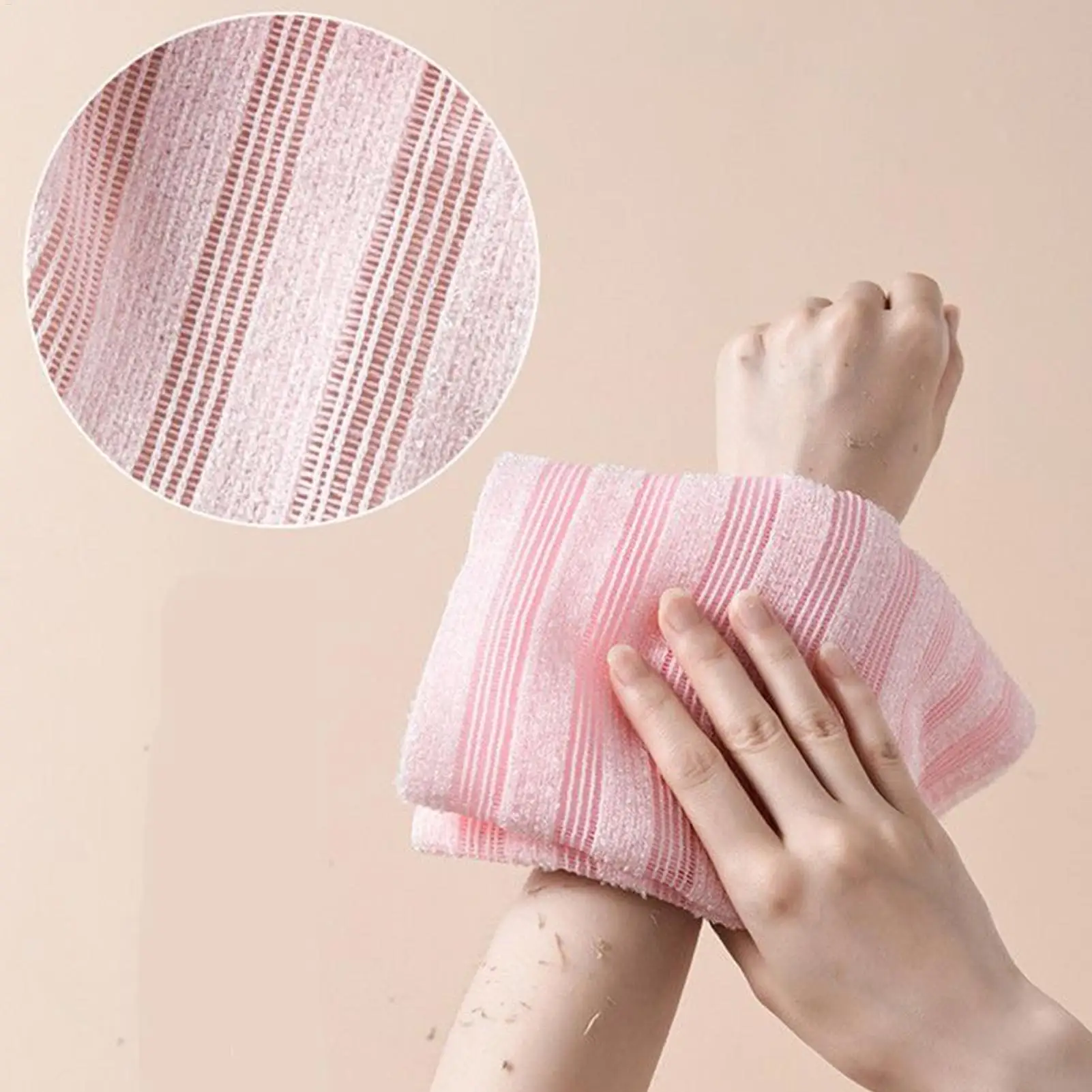1pc Towels For Bathroom Soft Gentle Shower Scrubber Quick-Drying Bath Towel For Back Elbow Shower Tub Sauna Bathroom Indoor Home