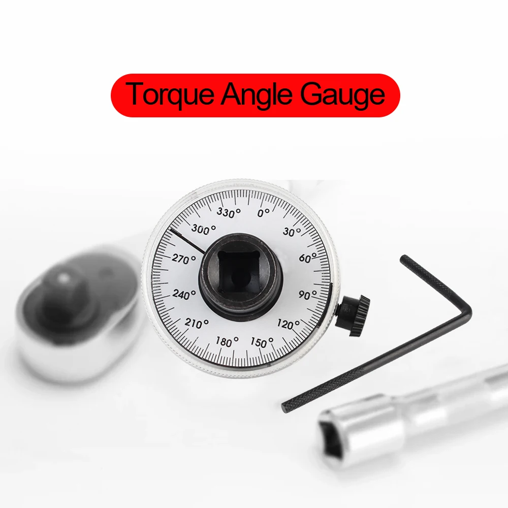 Torque Angle Scale 12.55mm 1/2'' Drive Torque Regular 360 Degrees Torque Wrench Hand Tools Calibrated In Degrees Torquemeter