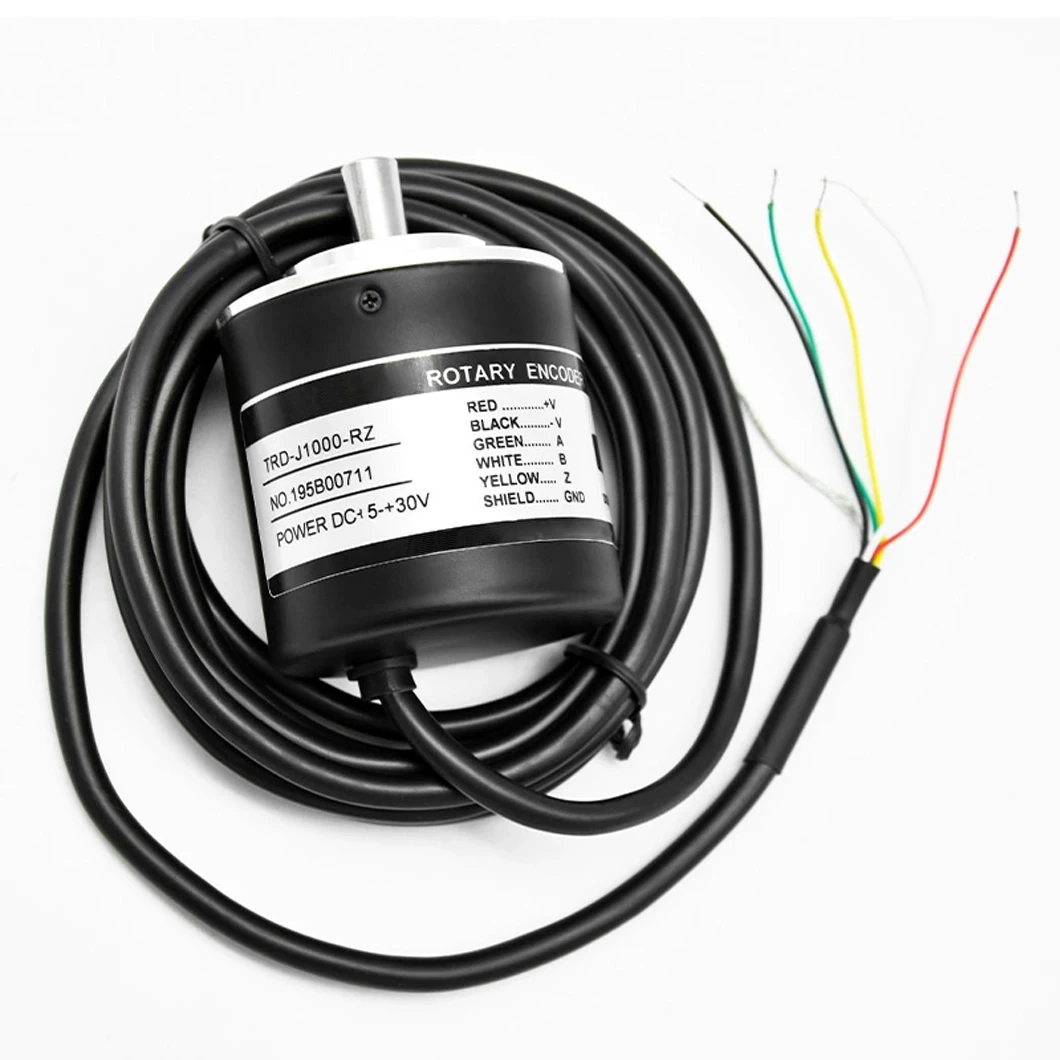 ABILKEEN 8MM Solid Shaft TRD-J 50MM Rotary Encoder 100~5000PPR TRD-J1024RZV/TRD-J2048RZVH Incremental Rotary Encoder