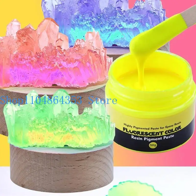 

652F Fluorescent Color Pastes Jewelry Epoxy Resin Colorant for Artists and Hobbyists