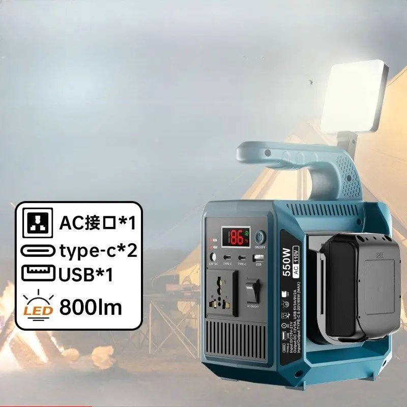 Multi functional voltage converter 110V-220V inverter transformer, used for various 18-21V electric tool lithium battery accesso