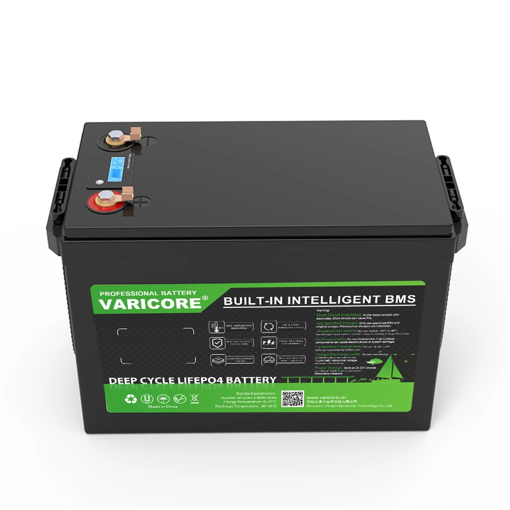 VariCore 48 فولت/58.4 فولت 50AH LiFePO4 بطارية 16 سلاسل ليثيوم فوسفات الحديد عالية الطاقة المولد الطاقة الشمسية عربة جولف يخت