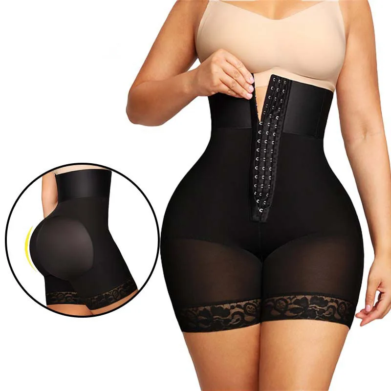 Fajas Colombianas Girdle High Compression Tummy Control Panties Corset Body Shaper Waist Trainer for Post-Surgical Use Shapewear