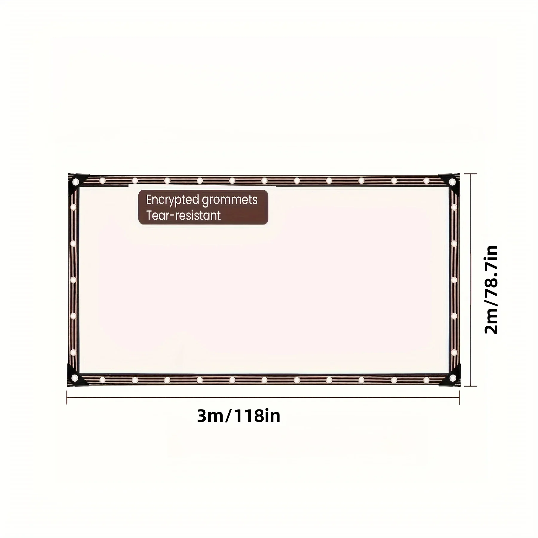 قماش شفاف مقاوم للماء مع حشية - مثالي للحدائق والساحات وأكواب الدجاج ومظلات الشرفة والتخييم