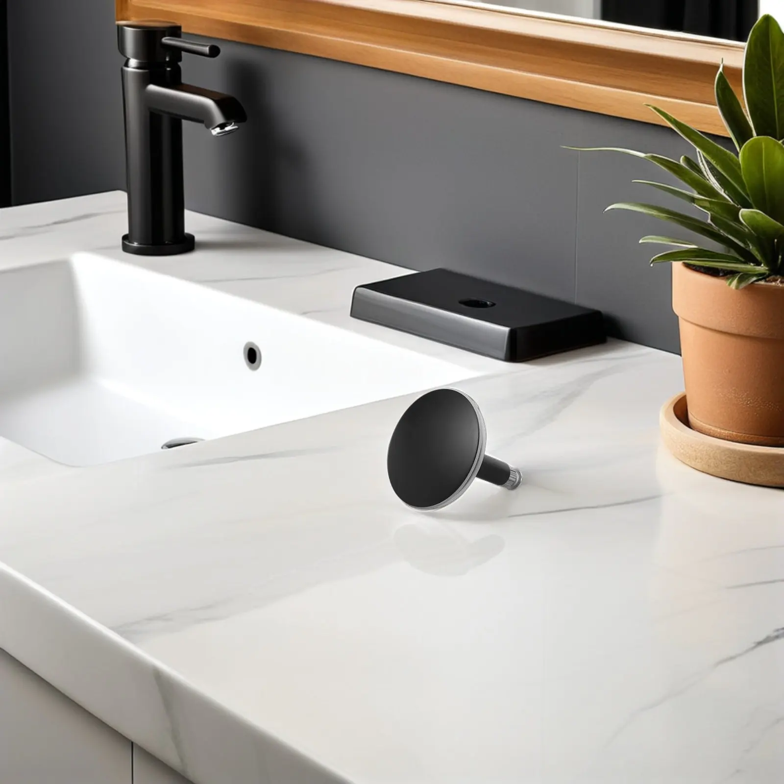 

Круглая металлическая крышка для слива в душевой/ванной 43 мм, вращающаяся конструкция, уловитель волос, водонепроницаемое уплотнение